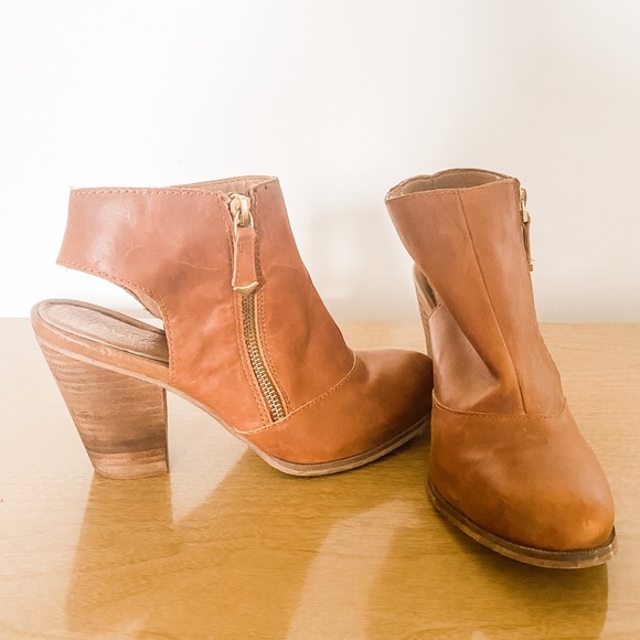 Leather Clog Heels - Picture 2 of 4